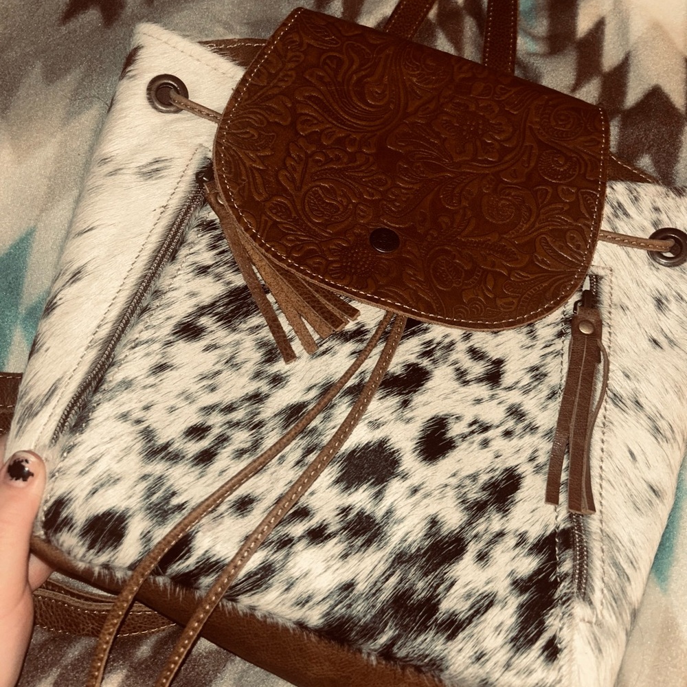 Myra Bag Cowhide Backpack Purse